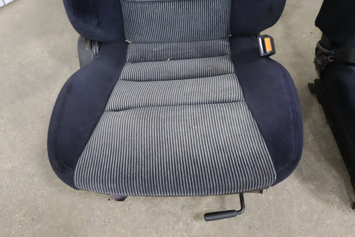 1986 Nissan 300ZX Cloth Seats Set 2 Seater Black