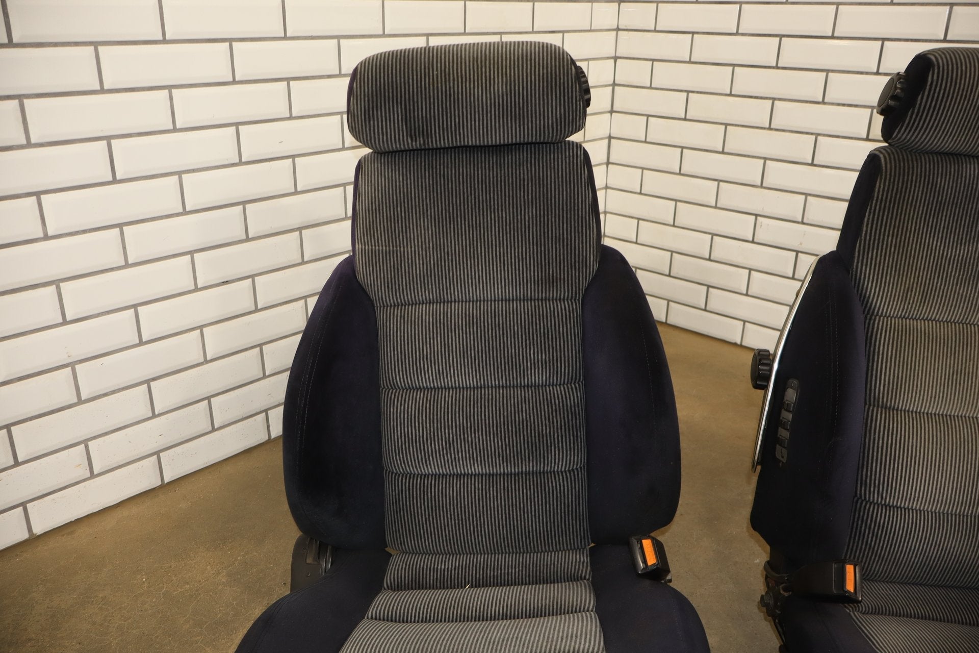 1986 Nissan 300ZX Cloth Seats Set 2 Seater Black