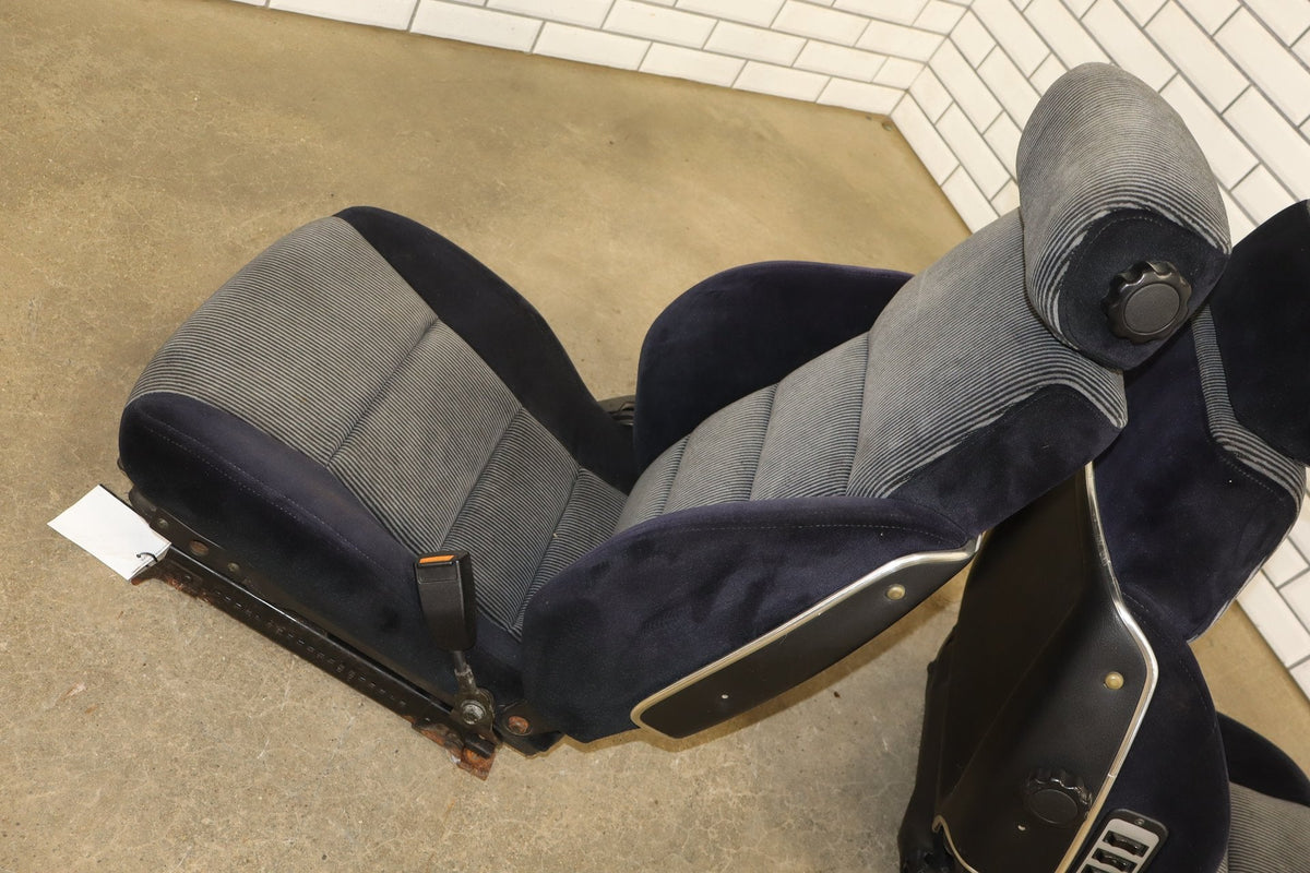 1986 Nissan 300ZX Cloth Seats Set 2 Seater Black