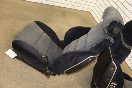 1986 Nissan 300ZX Cloth Seats Set 2 Seater Black