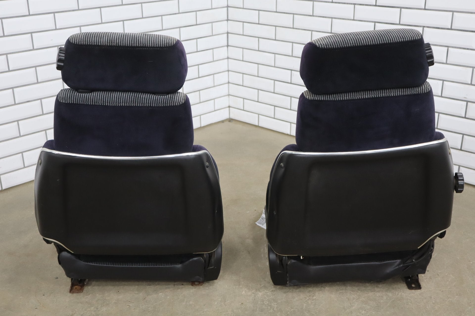 1986 Nissan 300ZX Cloth Seats Set 2 Seater Black