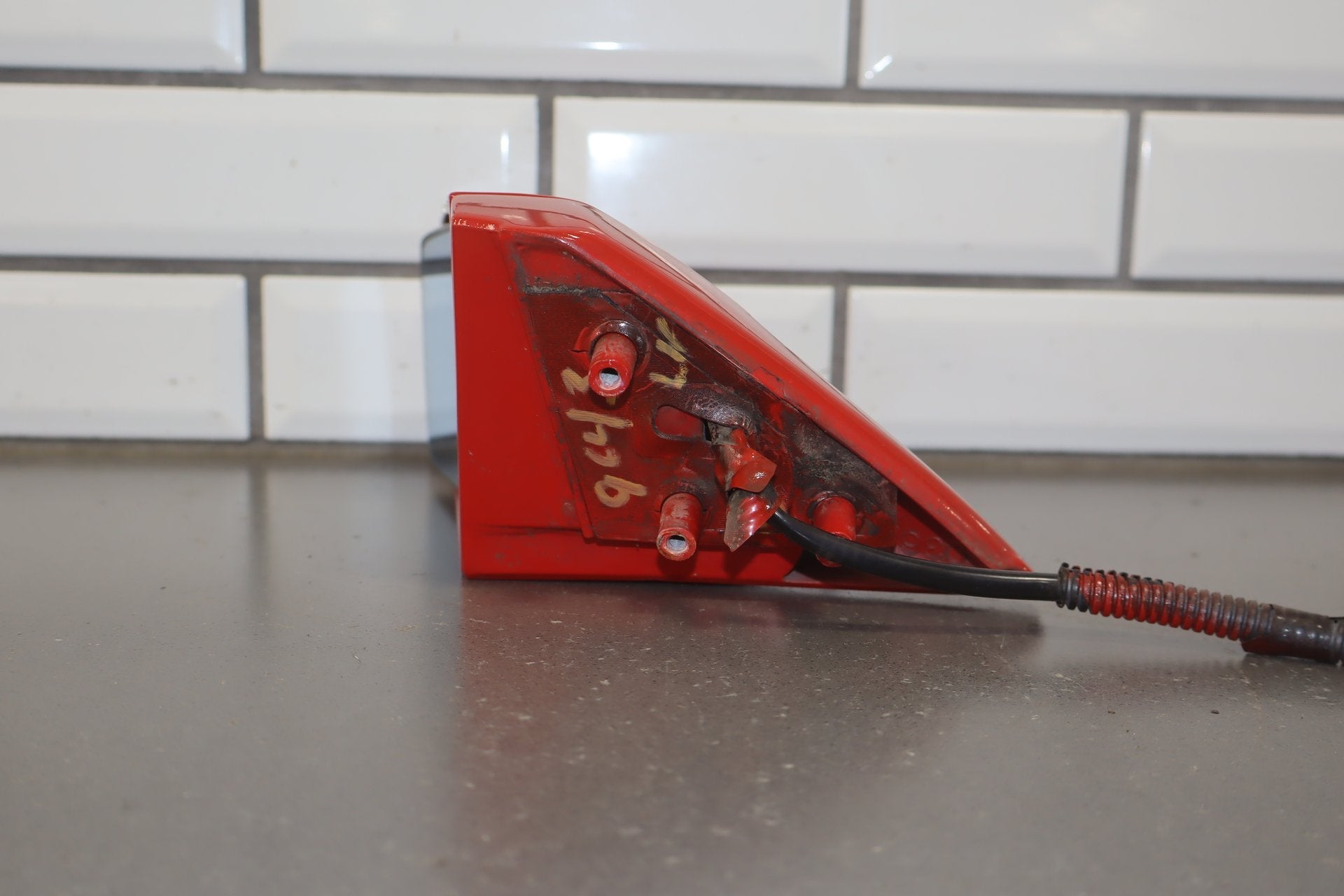 1986 Nissan 300ZX Left Door Mirror Hot Red 526