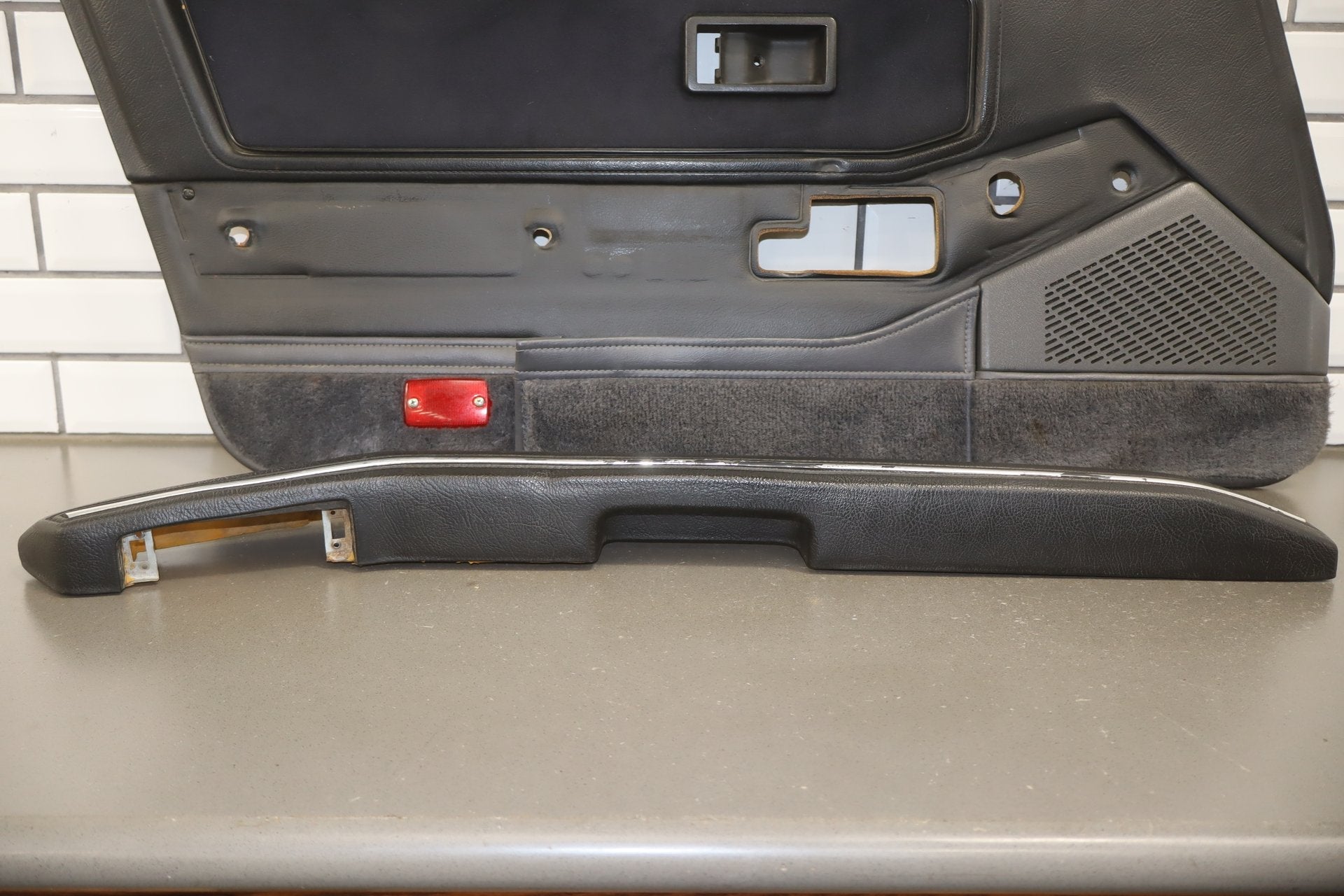 1986 Nissan 300ZX Left Front Interior Trim Panel Black T