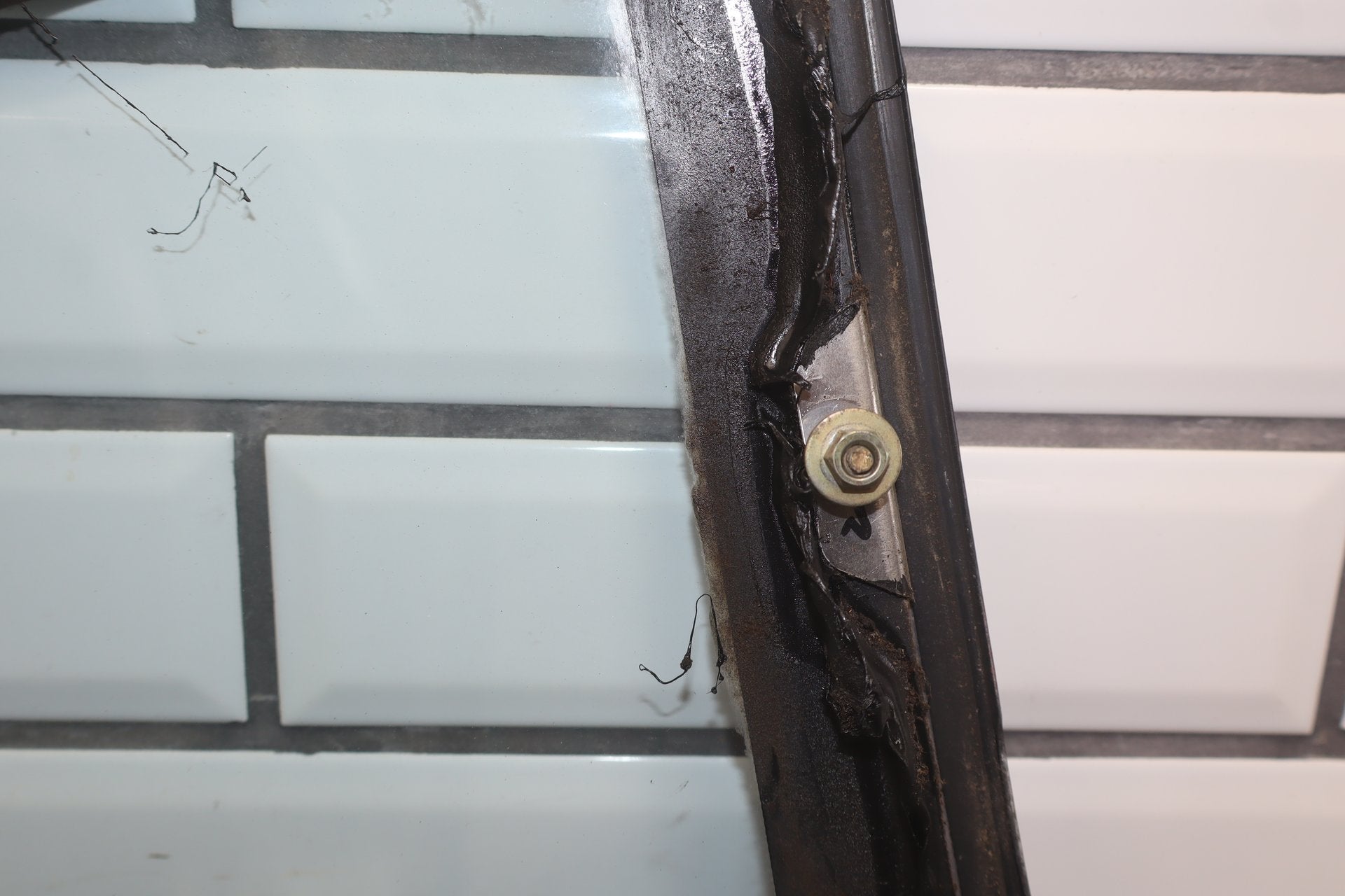 1986 Nissan 300ZX Left Quarter Window OEM | Chrome Dented