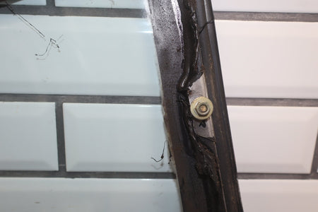 1986 Nissan 300ZX Left Quarter Window OEM | Chrome Dented