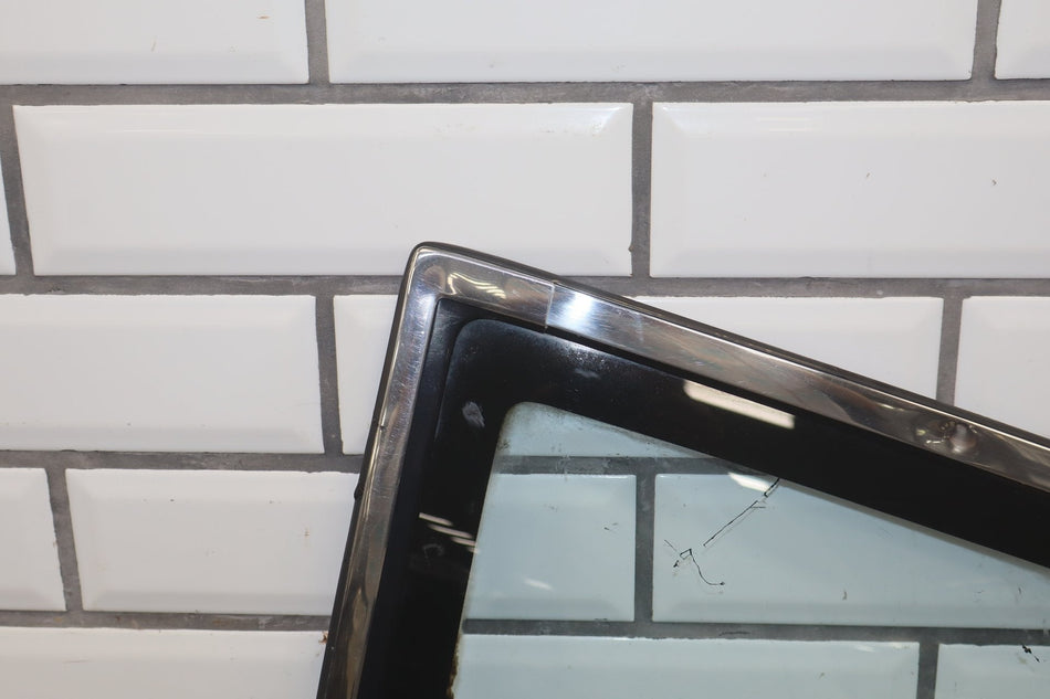 1986 Nissan 300ZX Left Quarter Window OEM | Chrome Dented