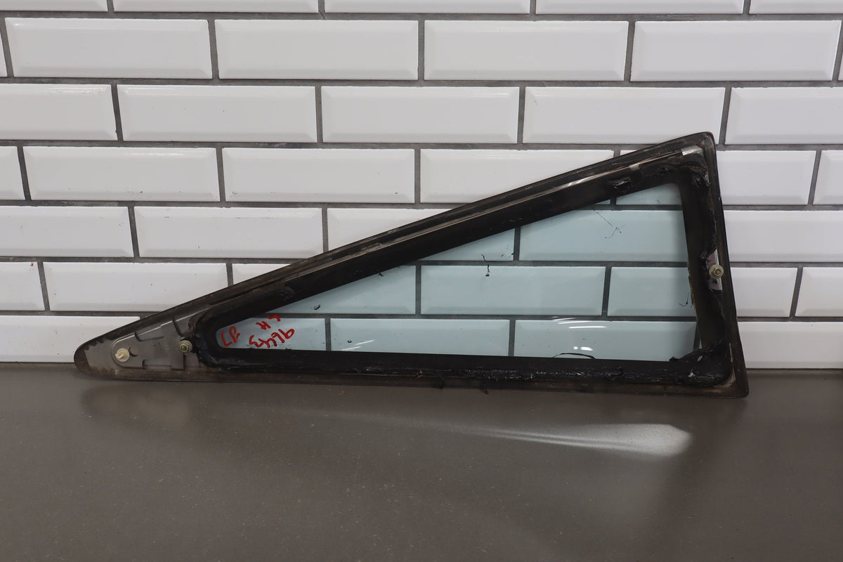 1986 Nissan 300ZX Left Quarter Window OEM | Chrome Dented