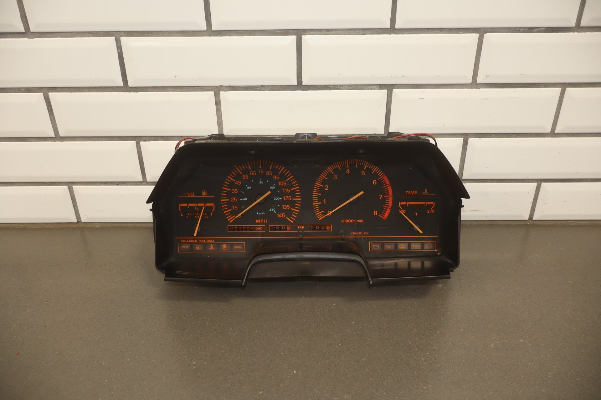 1986 Nissan 300ZX No Turbo Speedometer 83652 Miles