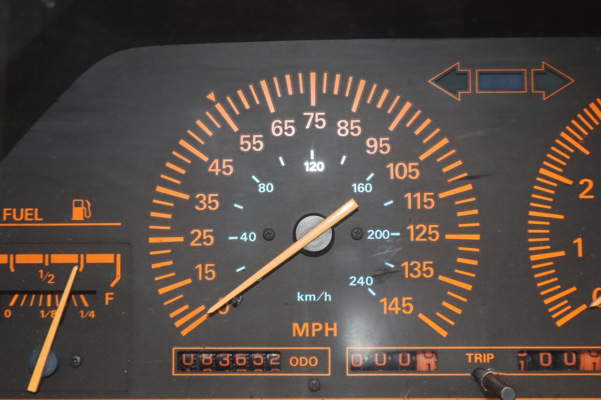 1986 Nissan 300ZX No Turbo Speedometer 83652 Miles