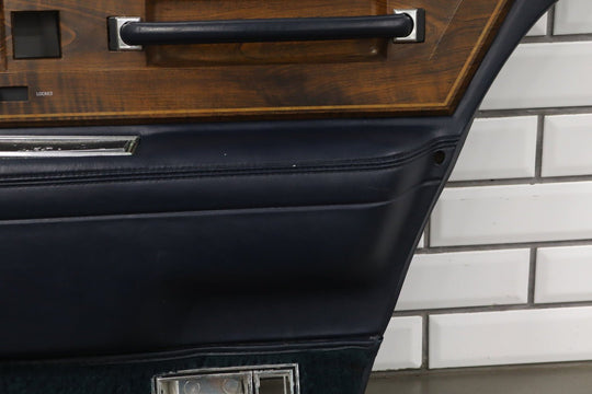 1987 Lincoln Continental Right Rear Door Panel Blue AB