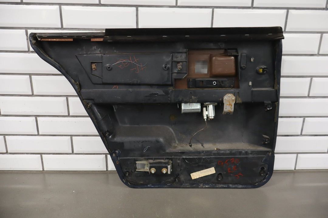 1987 Lincoln Continental Right Rear Door Panel Blue AB