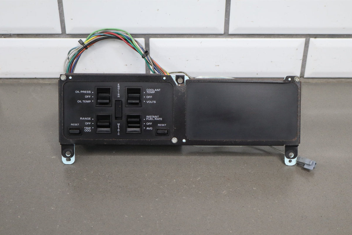 1988-1990 Chevrolet Corvette C4 - Dash Information Screen