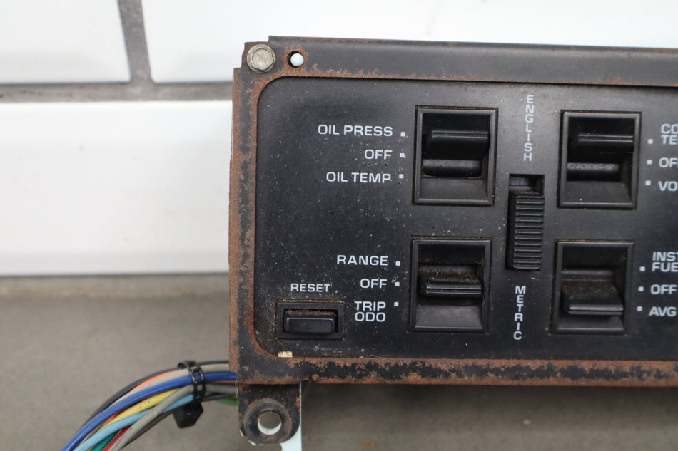 1988-1990 Chevrolet Corvette C4 - Dash Information Screen