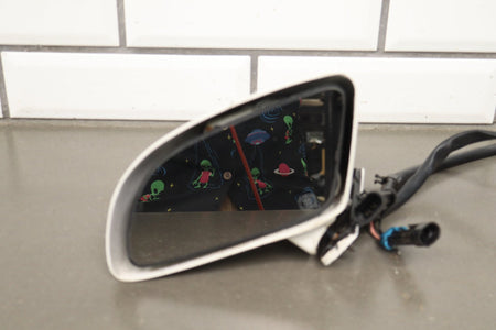 1988-1996 Chevrolet Corvette Left Door Mirror Artic White 10273679