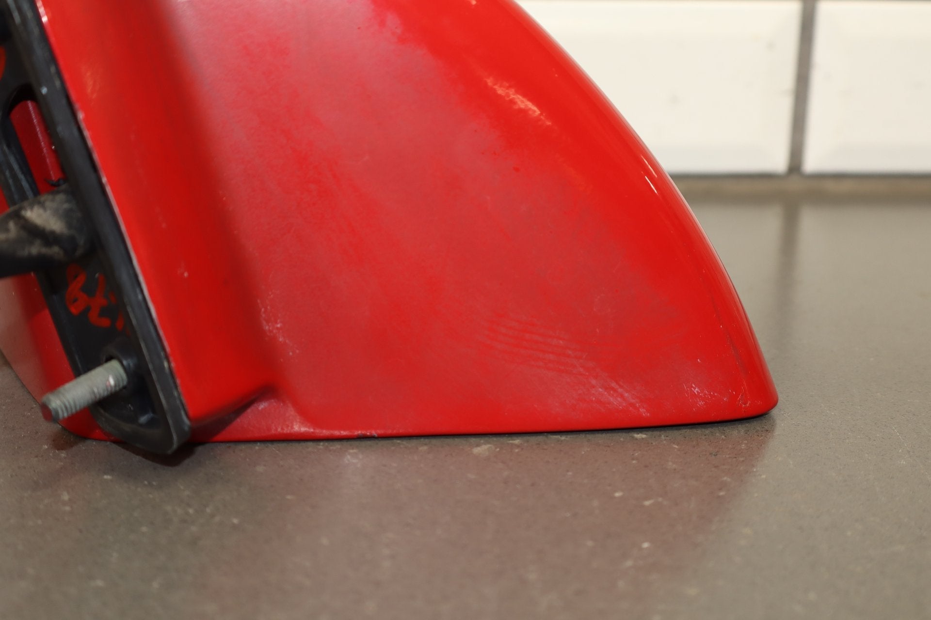 1988-1996 Chevrolet Corvette Left Door Mirror Bright Red 81 10273679