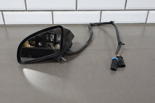 1988 - 1996 Chevrolet Corvette Left Door Mirror Charcoal Metallic 96 10273679