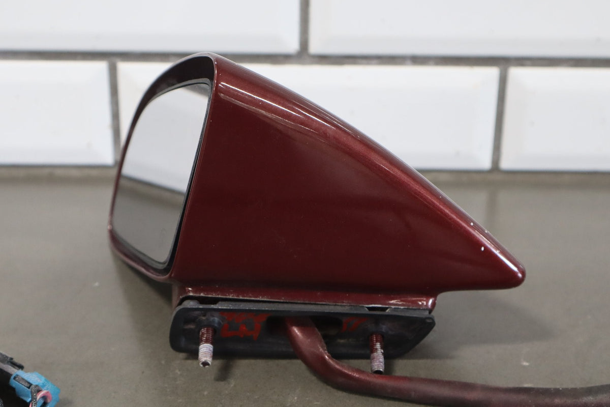 1988-1996 Chevrolet Corvette Left Door Mirror Dark Red 75 10273679