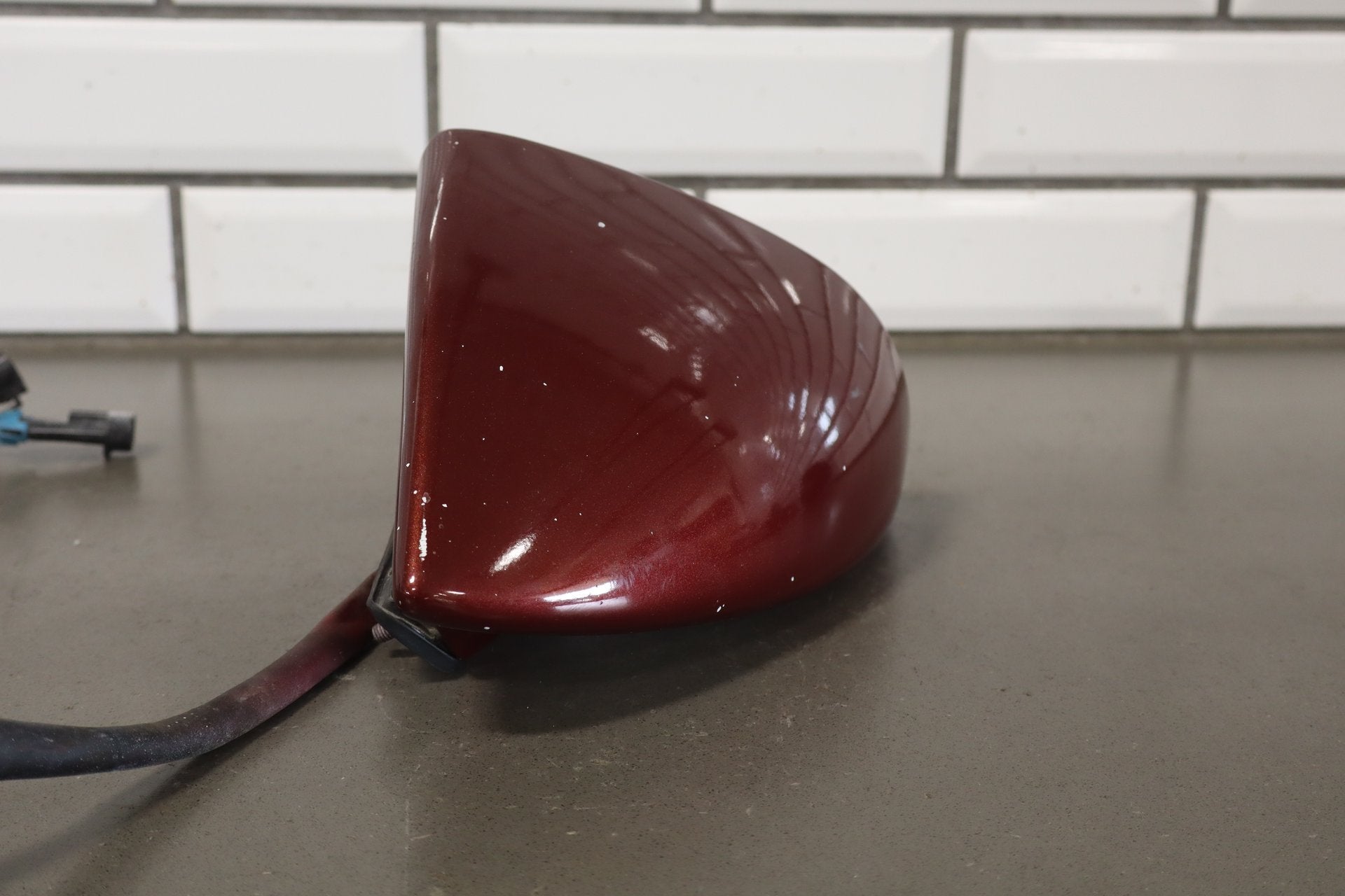 1988-1996 Chevrolet Corvette Left Door Mirror Dark Red 75 10273679