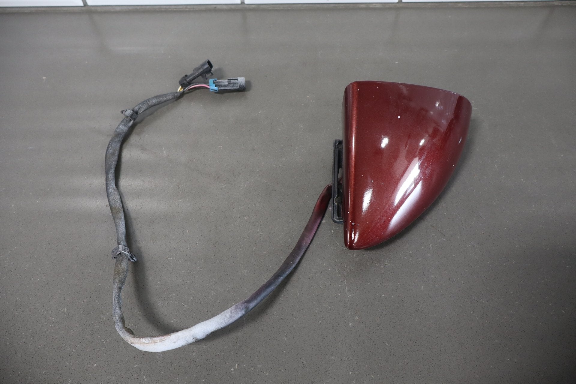 1988-1996 Chevrolet Corvette Left Door Mirror Dark Red 75 10273679