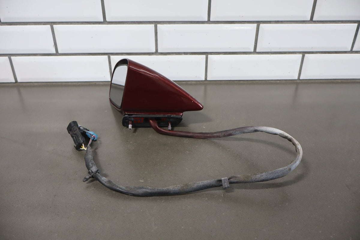1988-1996 Chevrolet Corvette Left Door Mirror Dark Red 75 10273679