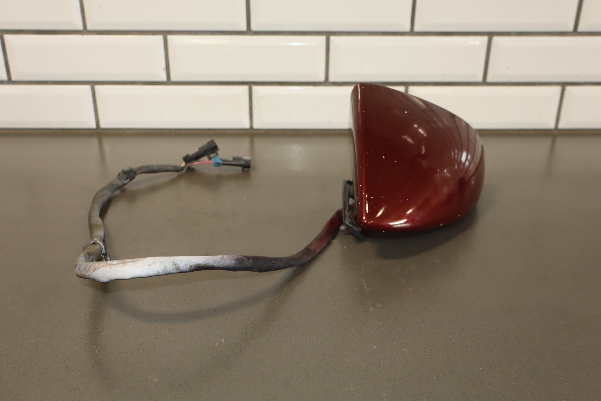 1988-1996 Chevrolet Corvette Left Door Mirror Dark Red 75 10273679