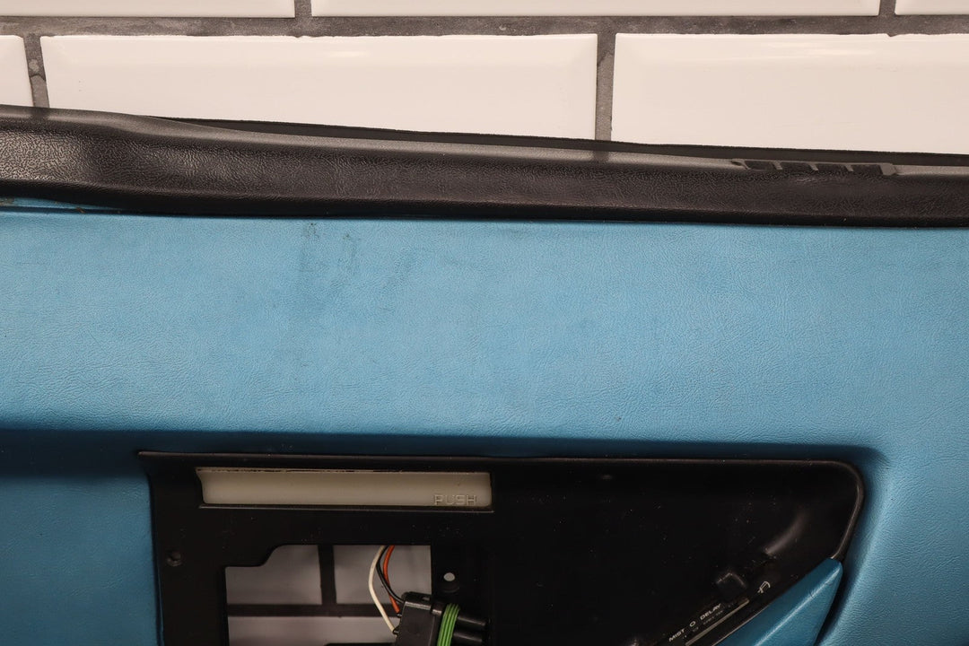 1988 C4 Corvette Pair (2) Med Blue (212) Door Panels W/Handles