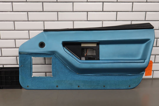 1988 C4 Corvette Pair (2) Med Blue (212) Door Panels W/Handles