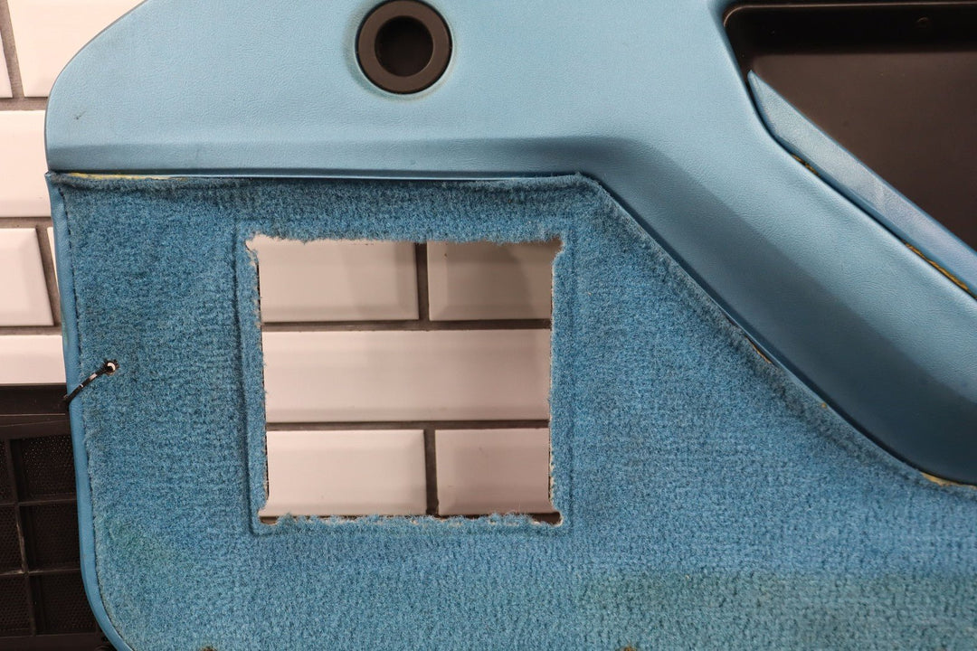 1988 C4 Corvette Pair (2) Med Blue (212) Door Panels W/Handles