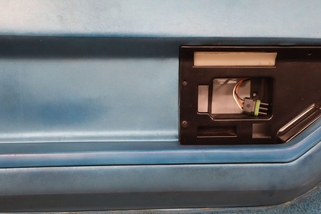 1988 C4 Corvette Pair (2) Med Blue (212) Door Panels W/Handles