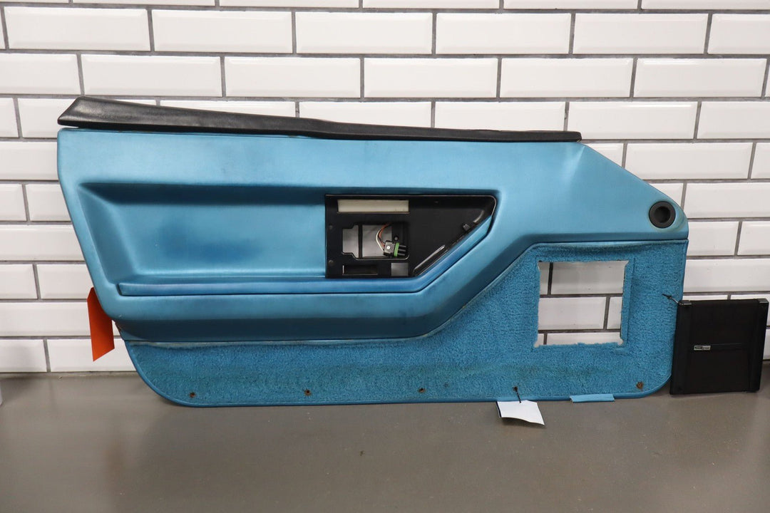 1988 C4 Corvette Pair (2) Med Blue (212) Door Panels W/Handles