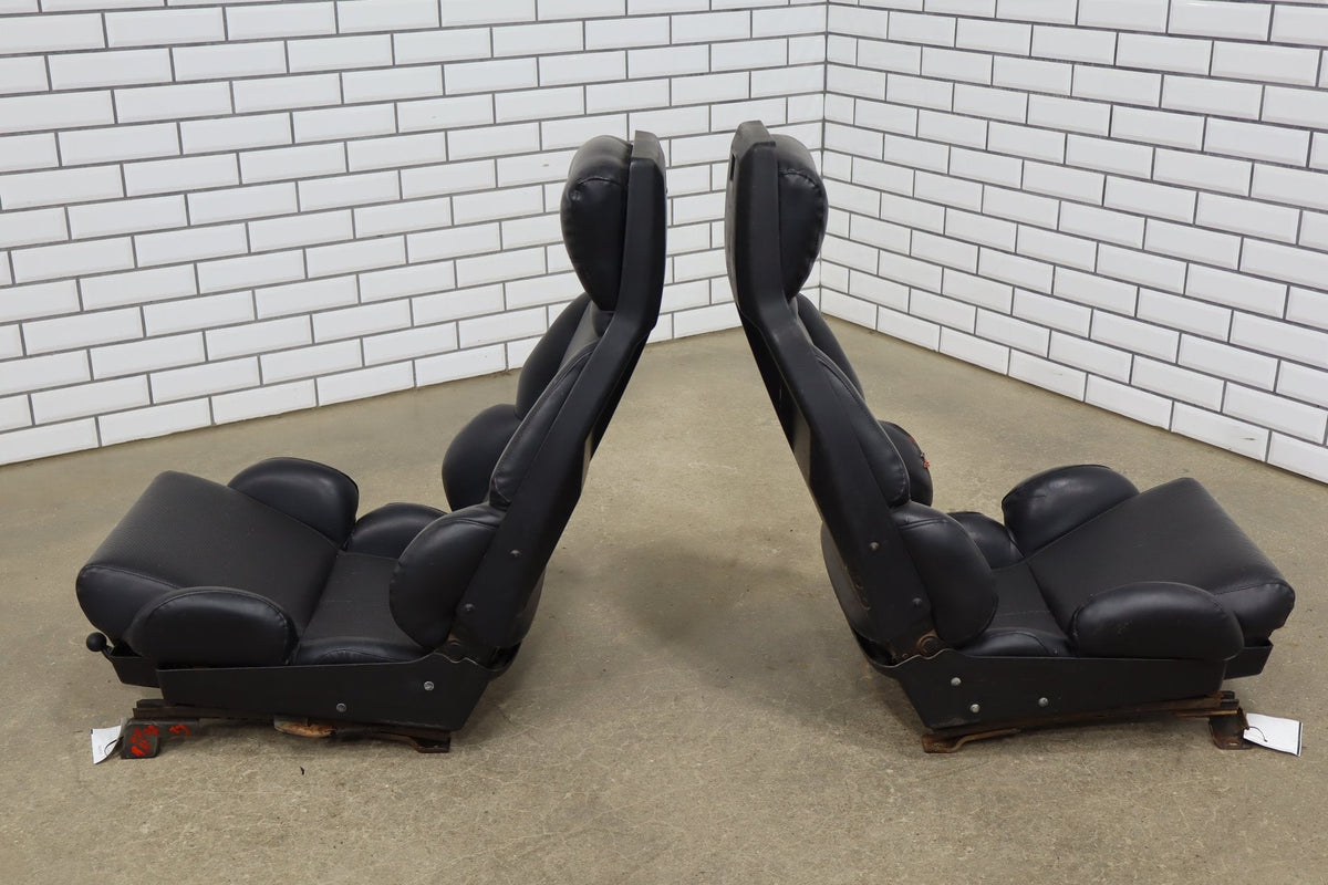 1989-1993 Chevrolet Corvette C4 Power Black Leather Seats Set | See Notes
