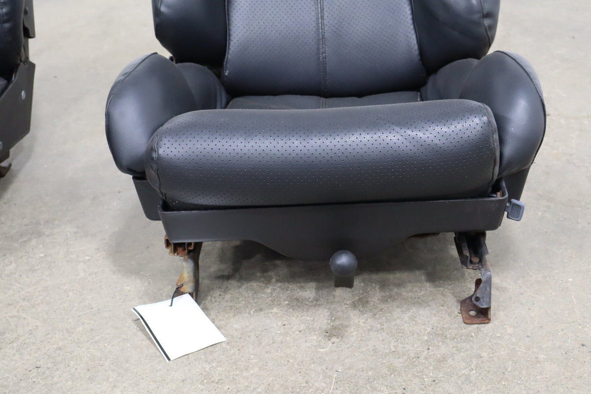 1989-1993 Chevrolet Corvette C4 Power Black Leather Seats Set | See Notes