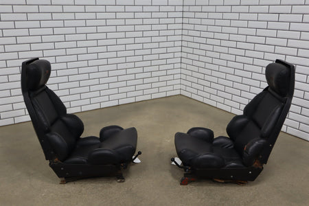 1989-1993 Chevrolet Corvette C4 Power Black Leather Seats Set | See Notes