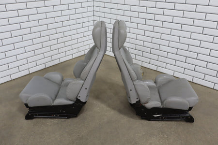 1989-1993 Chevrolet Corvette C4 Power Leather Seats Set | Driver Bolster Torn