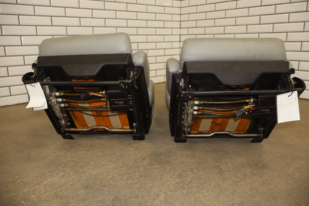 1989-1993 Chevrolet Corvette C4 Power Leather Seats Set | Driver Bolster Torn