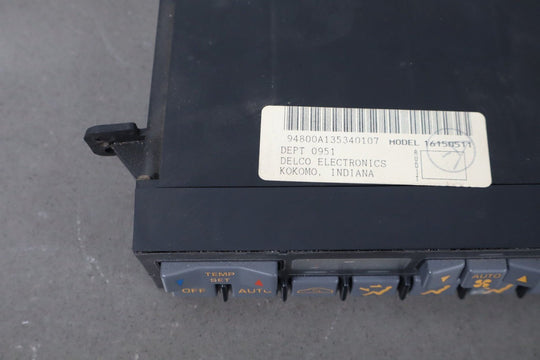 1990 - 1991 Chevrolet Corvette Automatic HVAC Climate Control 19151995 OEM