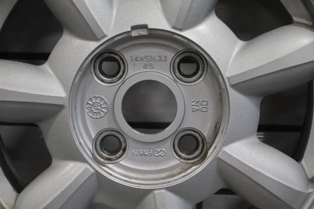 1990-1992 Mazda Miata NA Single (1) 14x5.5 Silver Daisy Wheel W/Center Cap