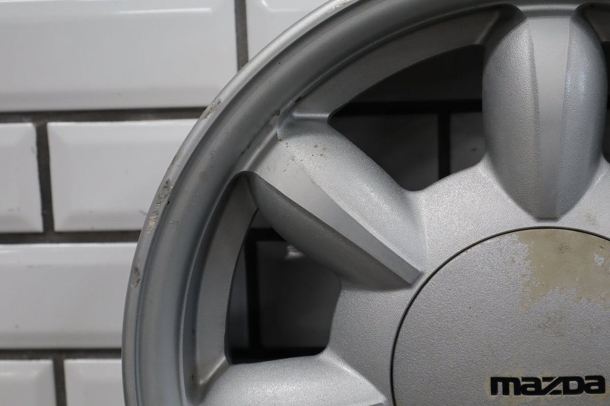 1990-1992 Mazda Miata NA Single (1) 14x5.5 Silver Daisy Wheel W/Center Cap