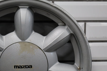 1990-1992 Mazda Miata NA Single (1) 14x5.5 Silver Daisy Wheel W/Center Cap