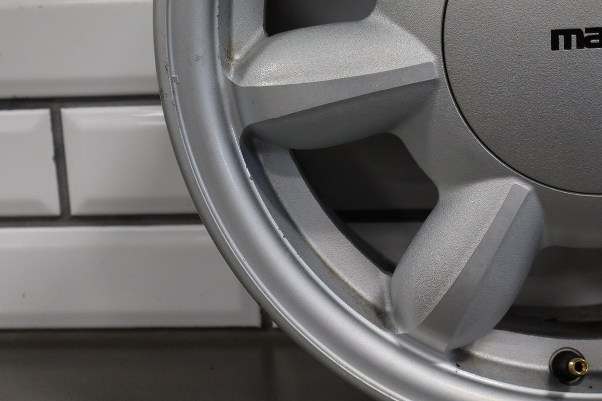 1990-1992 Mazda Miata NA Single (1) 14x5.5 Silver Daisy Wheel W/Center Cap