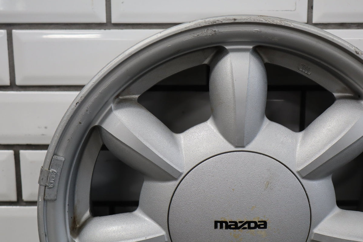 1990-1992 Mazda Miata NA Single (1) 14x5.5 Silver Daisy Wheel W/Center Cap