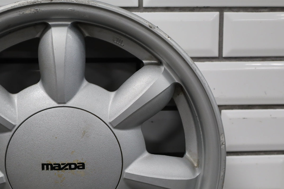 1990-1992 Mazda Miata NA Single (1) 14x5.5 Silver Daisy Wheel W/Center Cap