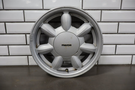 1990-1992 Mazda Miata NA Single (1) 14x5.5 Silver Daisy Wheel W/Center Cap