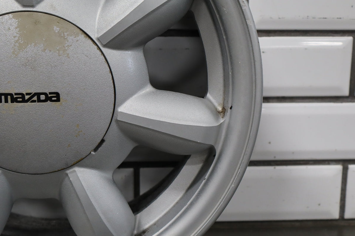 1990-1992 Mazda Miata NA Single (1) 14x5.5 Silver Daisy Wheel W/Center Cap