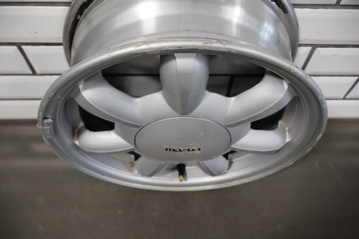 1990-1992 Mazda Miata NA Single (1) 14x5.5 Silver Daisy Wheel W/Center Cap