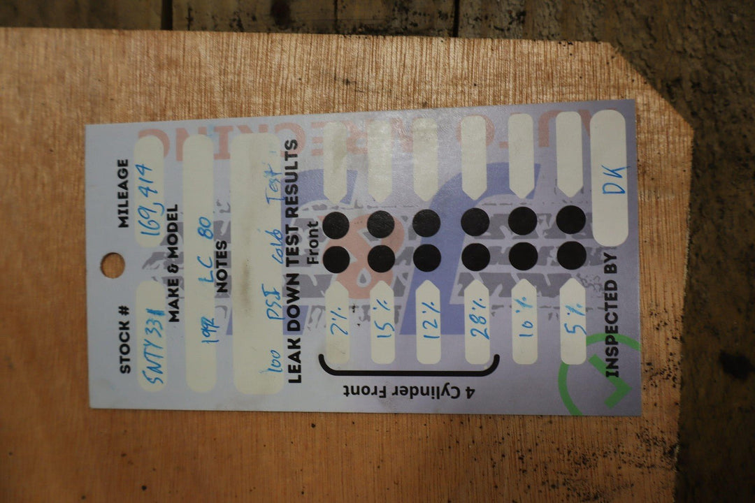 1990 - 1992 Toyota LandCruiser 4L Inline 6 *3FE* Engine W/Accessories *See Notes*