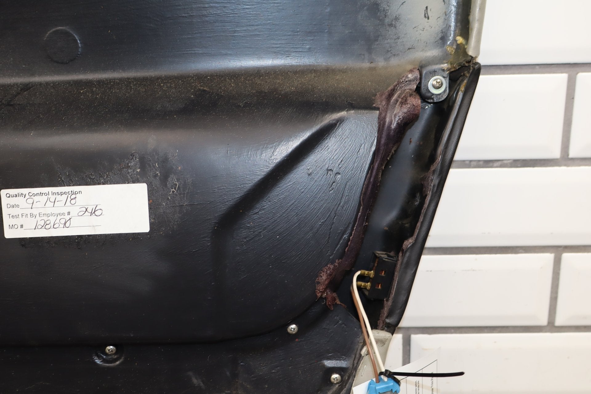 1990-1993 Chevrolet Corvette C4- Left Front Door Trim Panel