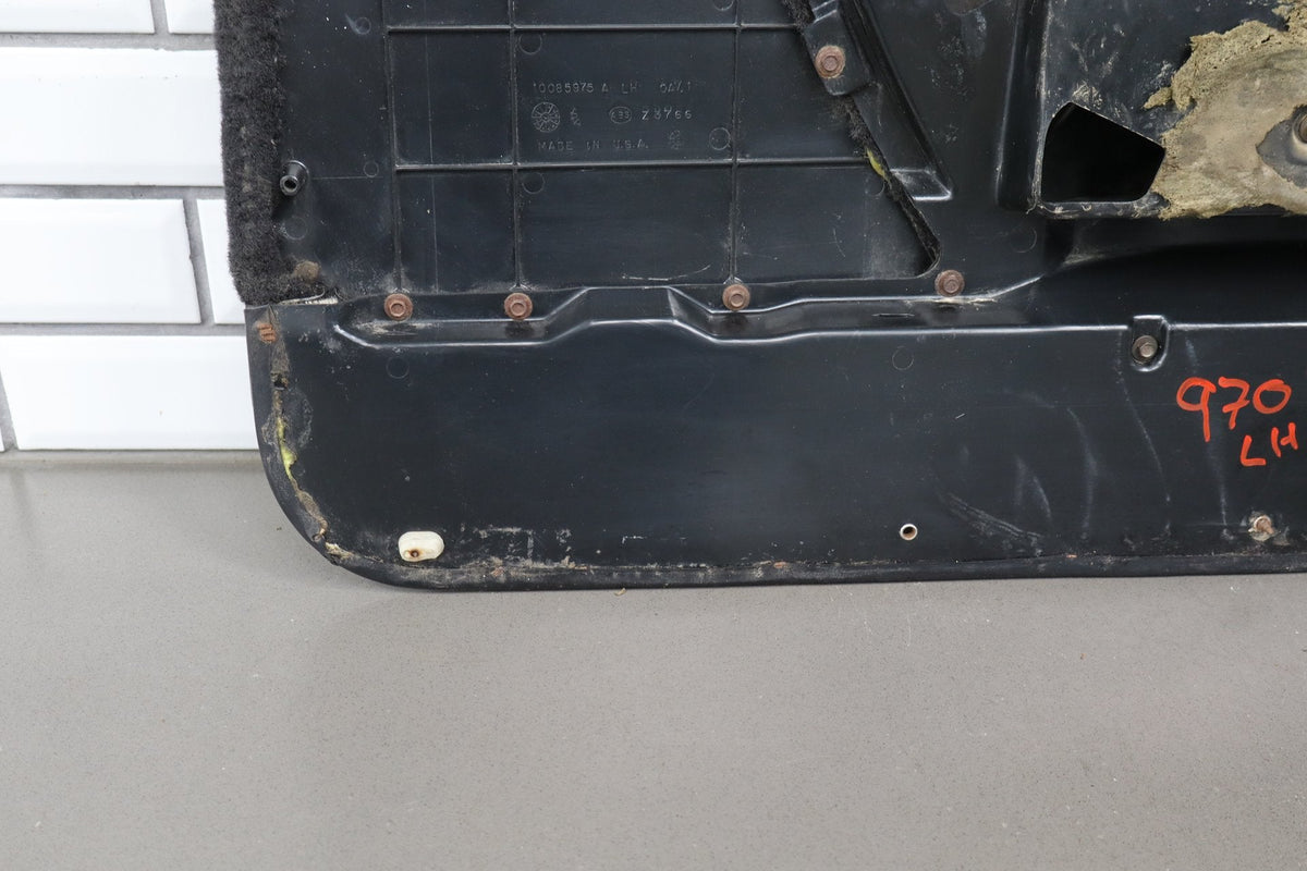 1990-1993 Chevrolet Corvette C4 - Left Front Door Trim Panel Black