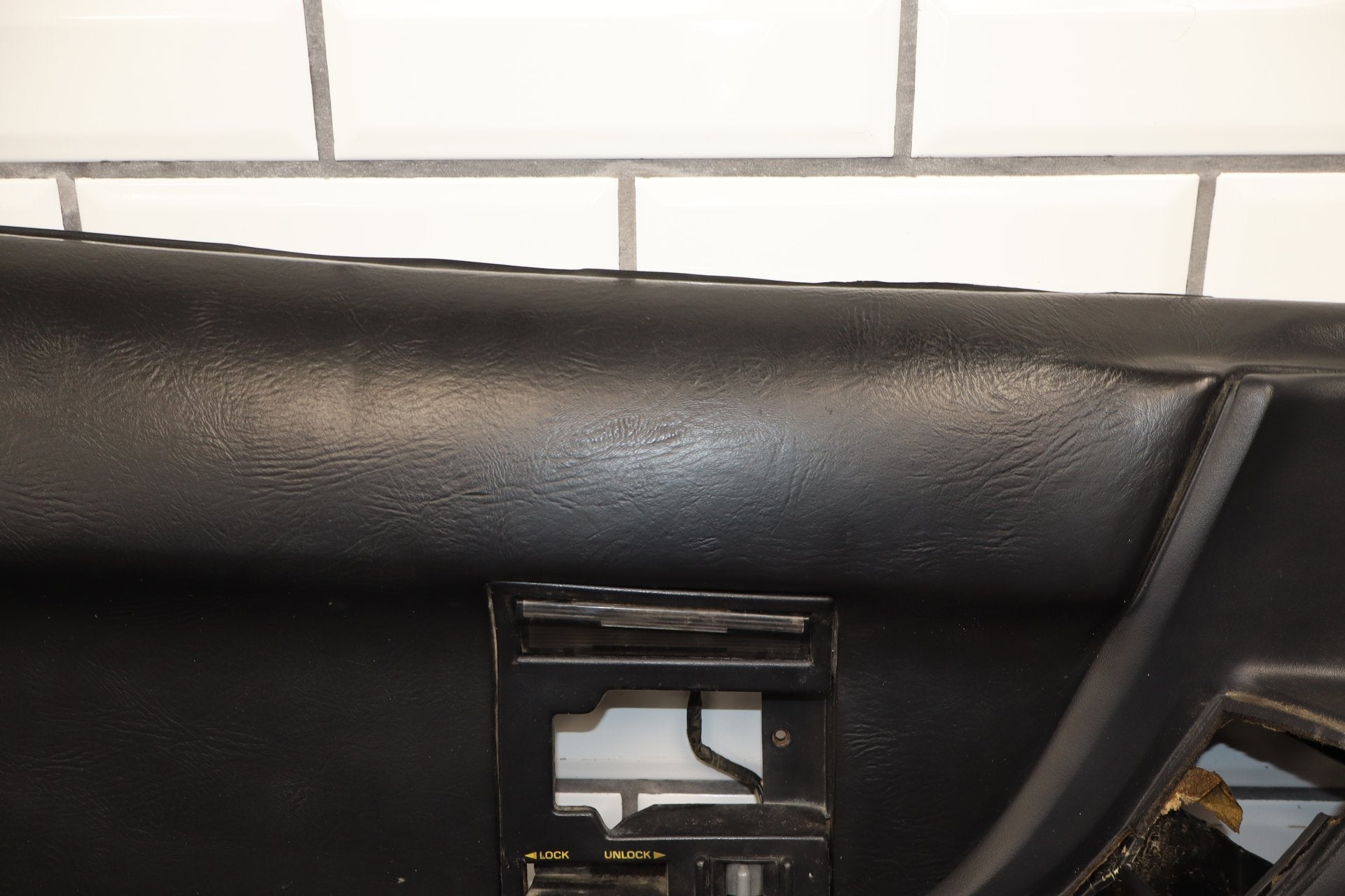 1990-1993 Chevrolet Corvette C4 - Left Front Door Trim Panel Black