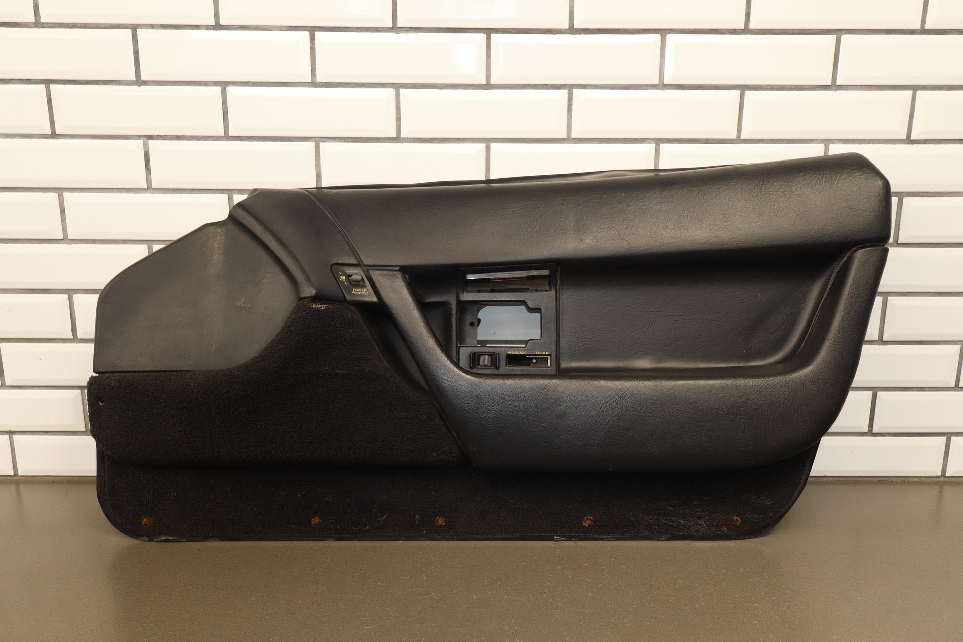 1990-1993 Chevrolet Corvette C4 - Right Front Door Trim Panel Black